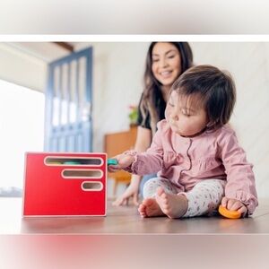 Lovevery Count & Slide Ring Chute Wooden montessori toy